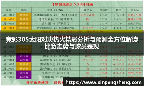 竞彩305太阳对决热火精彩分析与预测全方位解读比赛走势与球员表现